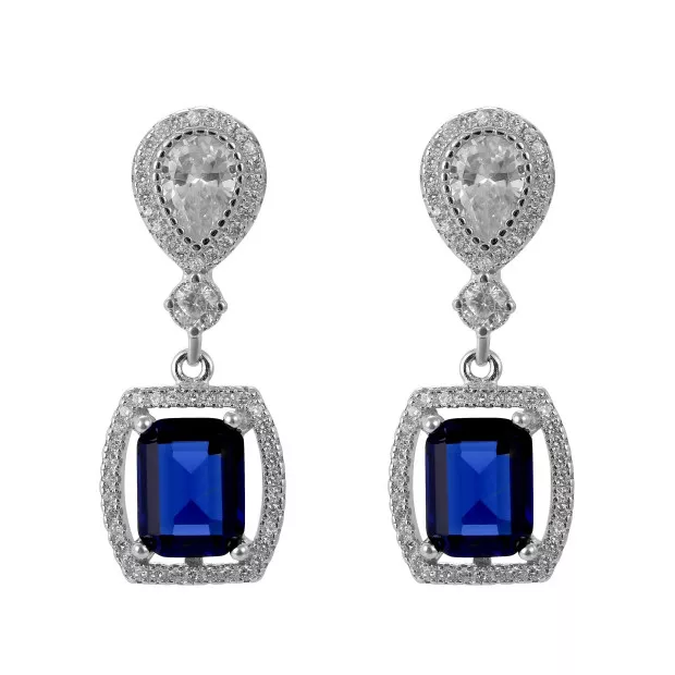 orphelia Enora Silver Drop Earrings ZO-7426/SA