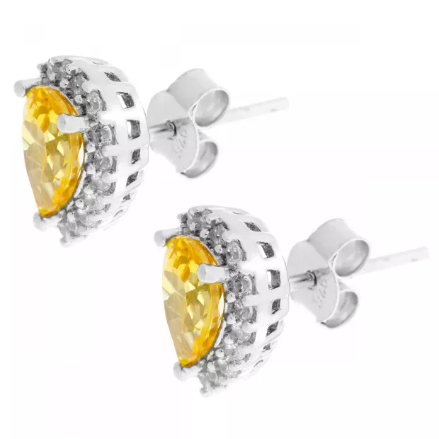 Orphelia Enora Silver Stud Earrings ZO-7226/CIT