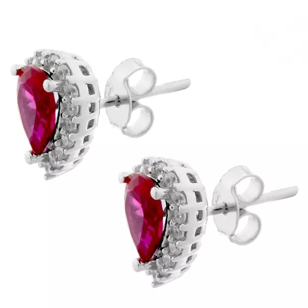 Orphelia Enora Silver Stud Earrings ZO-7226/RU
