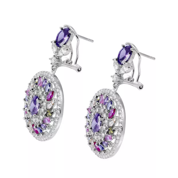 Orphelia Enya Silver Drop Earrings ZO-7428