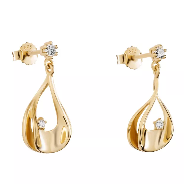 Orphelia Etoile Silver Drop Earrings ZO-7524/G