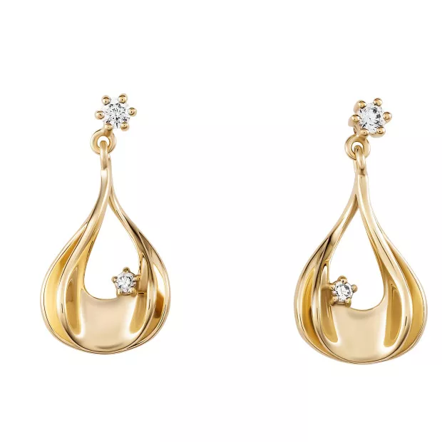 Orphelia Etoile Silver Drop Earrings ZO-7524/G