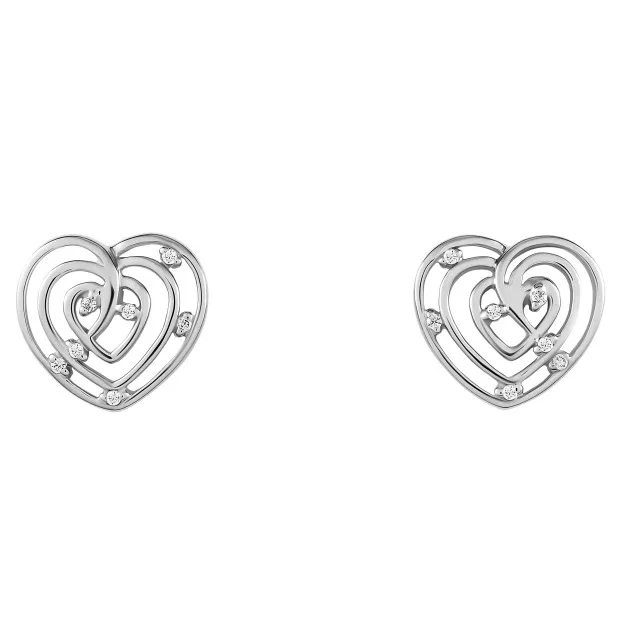 Orphelia Euphoria Silver Stud Earrings ZO-7522