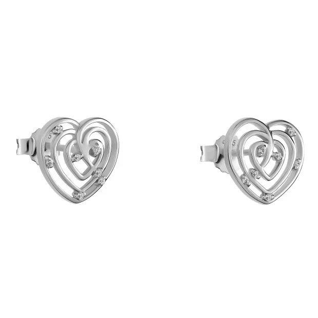 Orphelia Euphoria Silver Stud Earrings ZO-7522