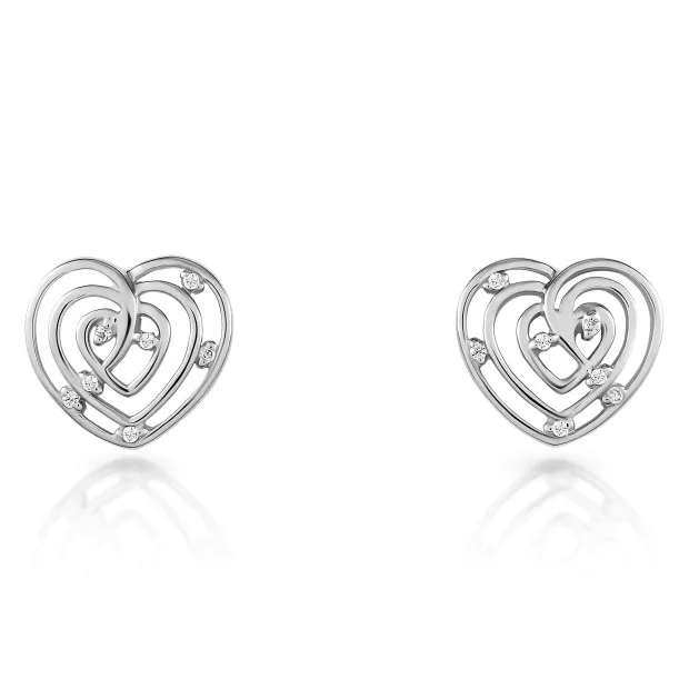 Orphelia Euphoria Silver Stud Earrings ZO-7522
