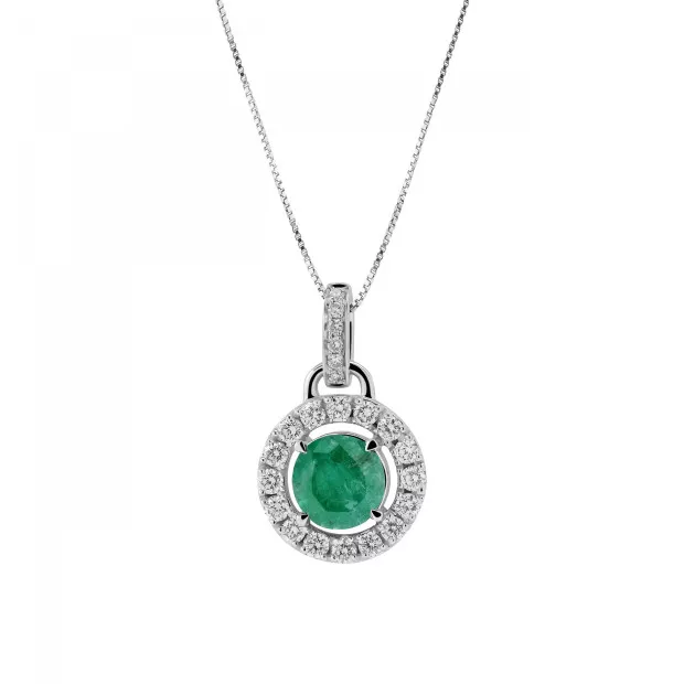 Orphelia Evina White-gold 18k Pendant HD-4213/EM