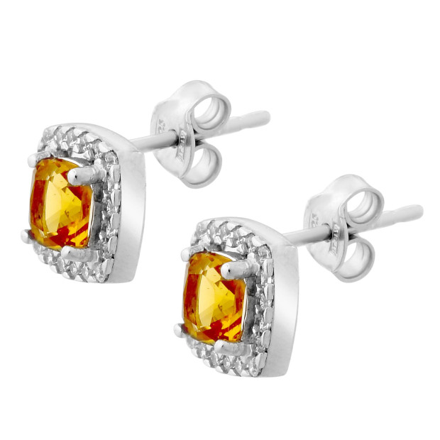Orphelia Faustine Silver Stud Earrings ZO-7199/CH