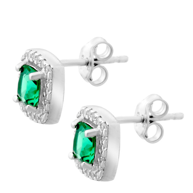 Orphelia Faustine Silver Stud Earrings ZO-7199/GR
