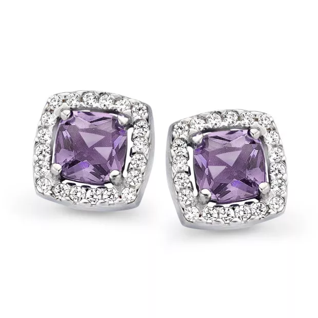 orphelia Faustine Silver Stud Earrings ZO-7199/LA