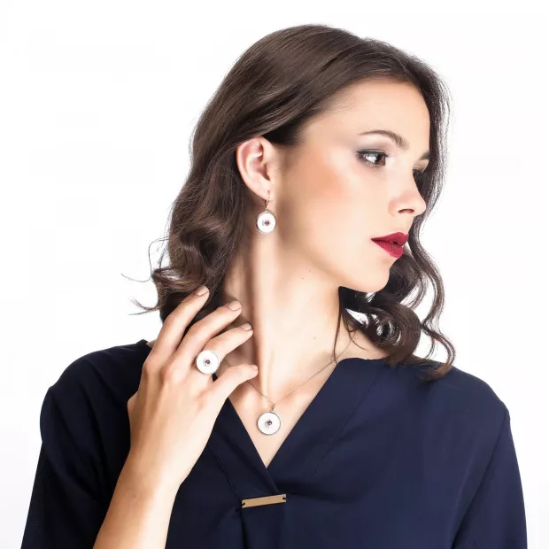 Orphelia Fia Silver Chain With Pendant ZH-7293