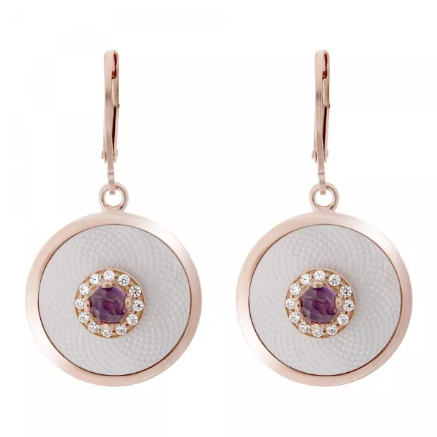 orphelia Fia Silver Drop Earrings ZO-7293