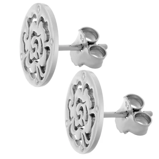 Orphelia Fiore Silver Stud Earrings ZO-7079