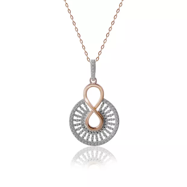 orphelia Frida Silver Chain With Pendant ZH-7437