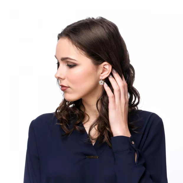 Orphelia Gabriella Silver Drop Earrings ZO-7314