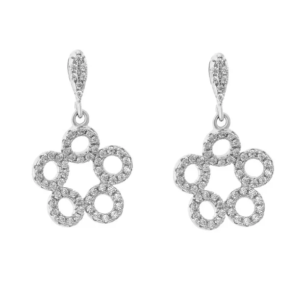orphelia Gabriella Silver Drop Earrings ZO-7314
