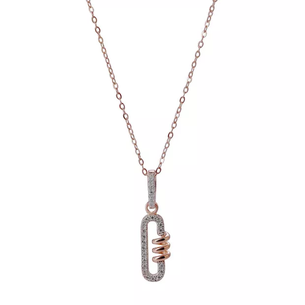 orphelia Gigi Silver Chain With Pendant ZH-7438