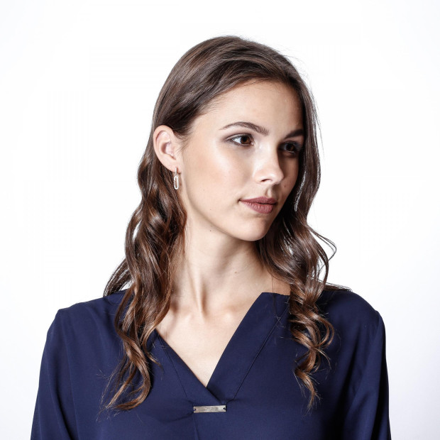 Orphelia Gigi Silver Drop Earrings ZO-7438