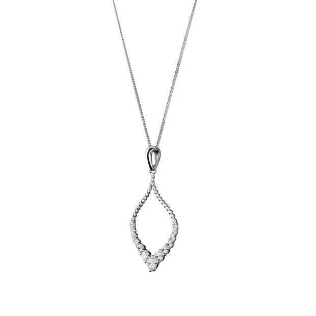 Orphelia Grace Silver Chain With Pendant ZH-7493