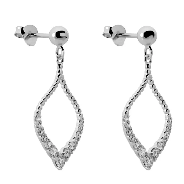 Orphelia Grace Silver Drop Earrings ZO-7493