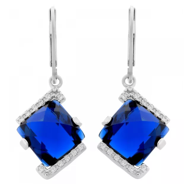 orphelia Hilma Silver Drop Earrings ZO-7208