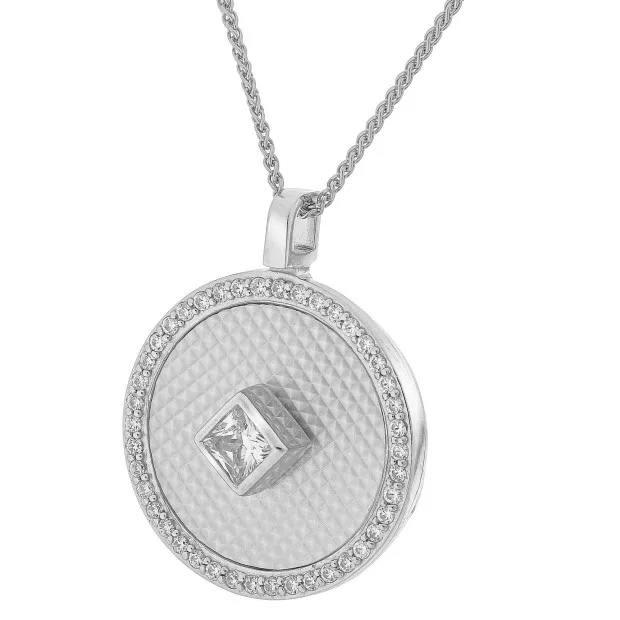orphelia Huda Silver Chain With Pendant ZH-7290
