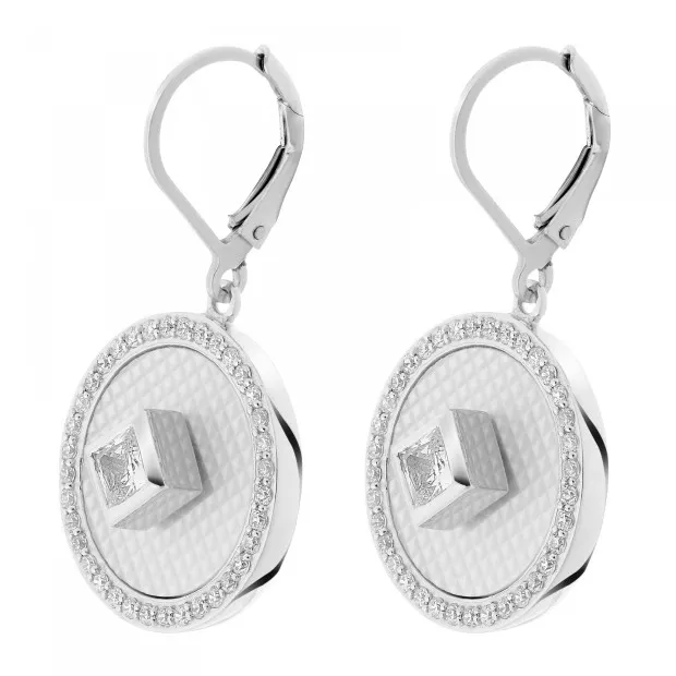 Orphelia Huda Silver Drop Earrings ZO-7290