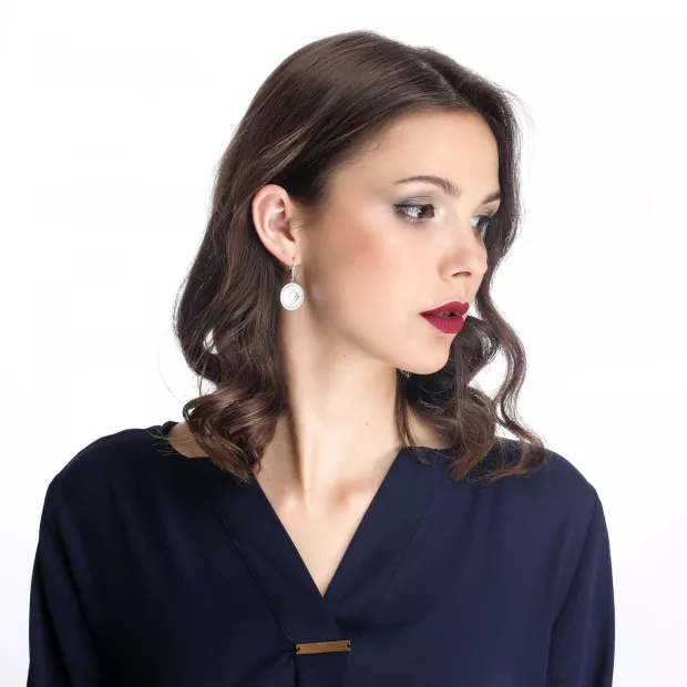 Orphelia Huda Silver Drop Earrings ZO-7290