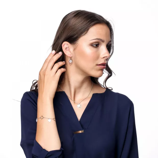Orphelia Inez Silver Chain With Pendant ZK-7391