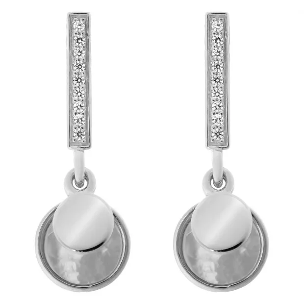 orphelia Isi Silver Drop Earrings ZO-7285