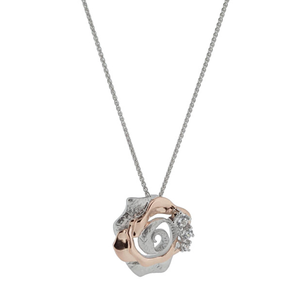 Orphelia Ivory Silver Chain With Pendant ZH-7091/1