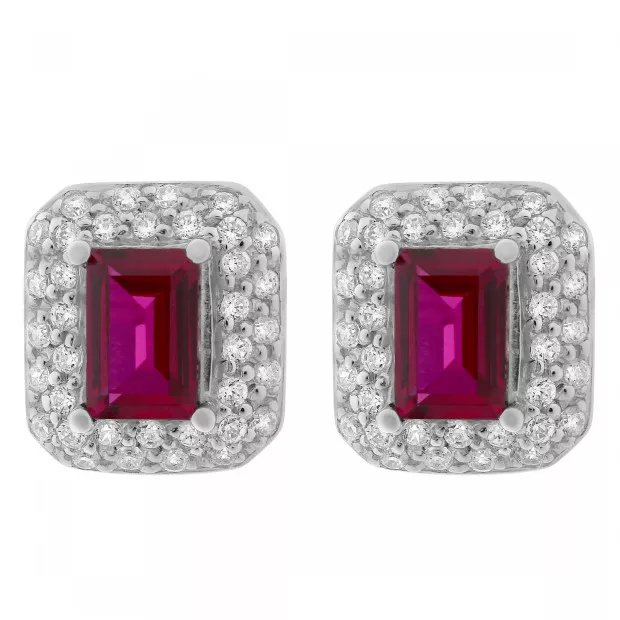 orphelia Jackie Silver Stud Earrings ZO-7237/RU