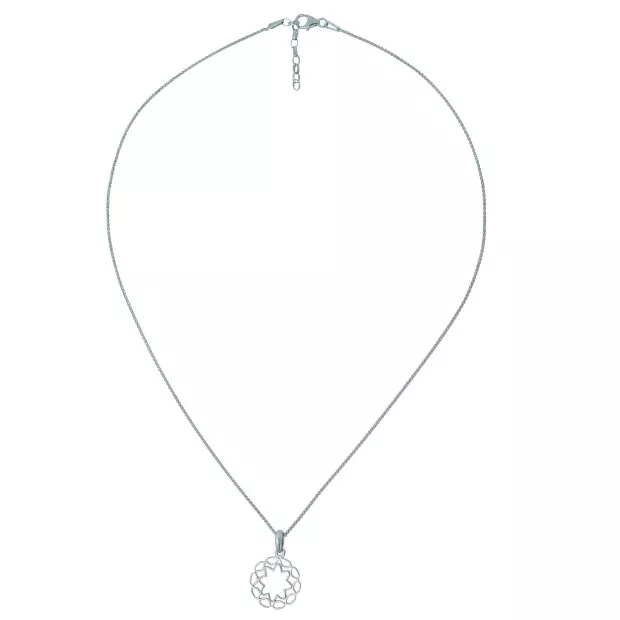 Orphelia Jasmine Silver Chain With Pendant ZH-7076