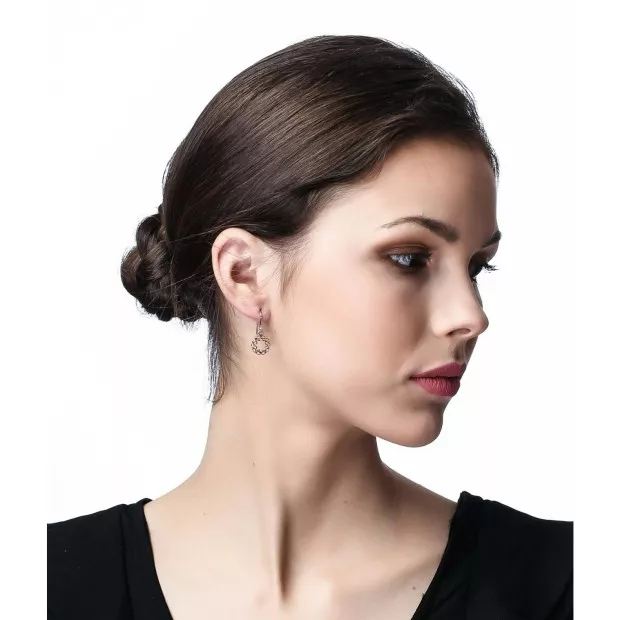 Orphelia Jasmine Silver Drop Earrings ZO-7076/1