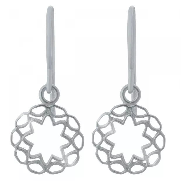 orphelia Jasmine Silver Drop Earrings ZO-7076