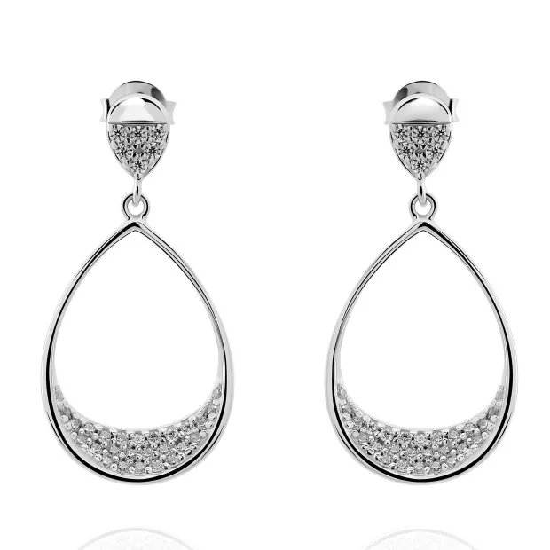 orphelia Jolina Silver Drop Earrings ZO-7490