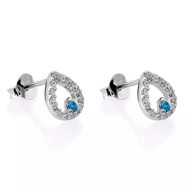 Orphelia Kiana Silver Stud Earrings ZO-7487