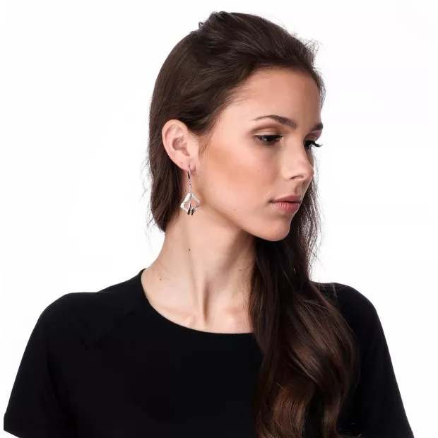 Orphelia Lamara Silver Drop Earrings ZO-7207