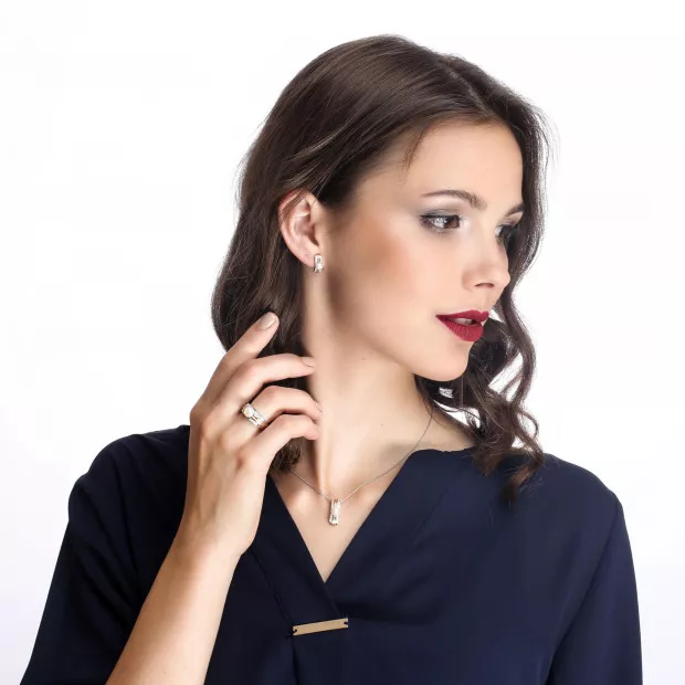 Orphelia Lea Silver Chain With Pendant ZH-7284
