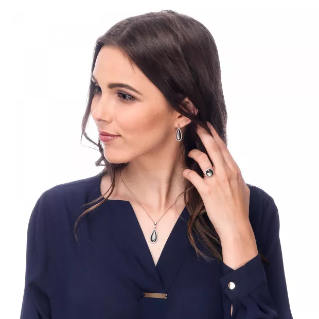 Orphelia Lilja Silver Chain With Pendant ZH-7367