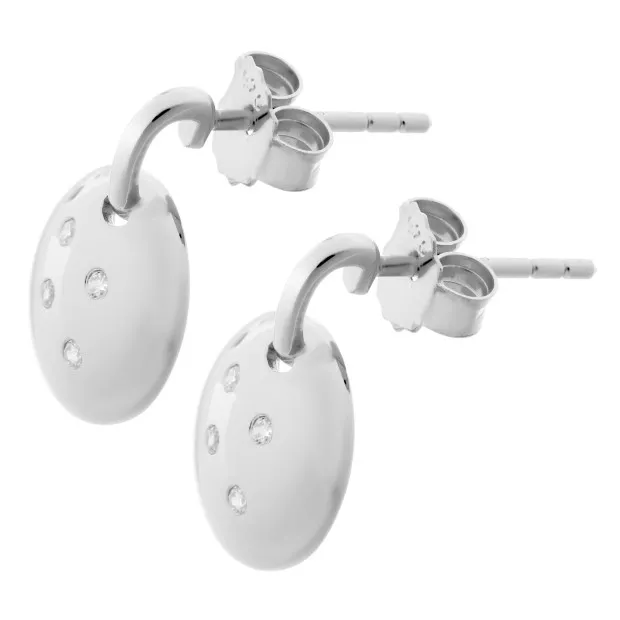 Orphelia Linn Silver Drop Earrings ZO-7130