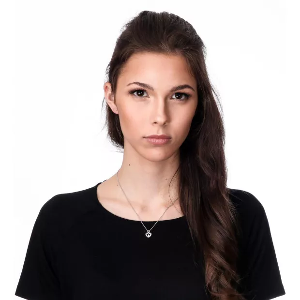 Orphelia Loreta Silver Chain With Pendant ZH-7126