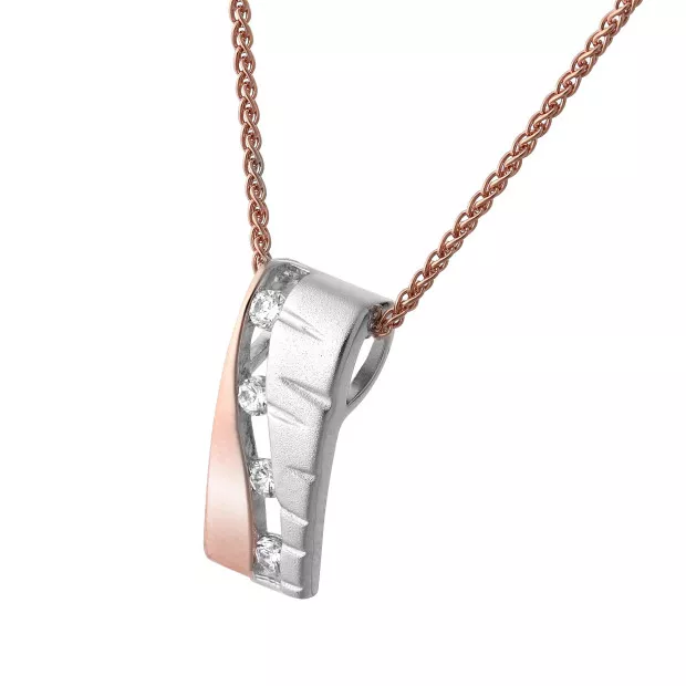 orphelia Lova Silver Chain With Pendant ZH-7093