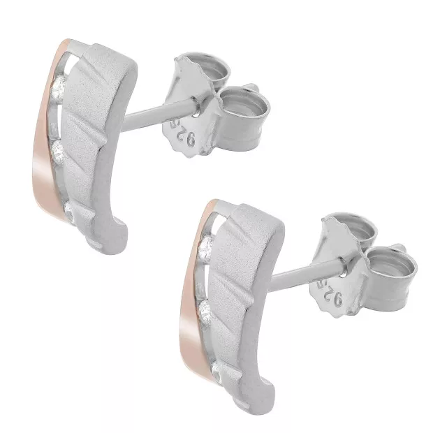 Orphelia Lova Silver Stud Earrings ZO-7093