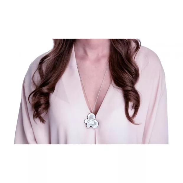 Orphelia Luna Silver Chain With Pendant ZK-7166