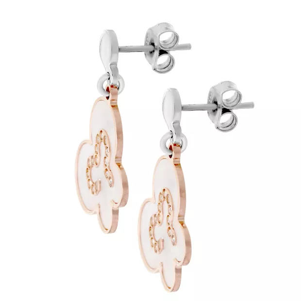 Orphelia Luna Silver Drop Earrings ZO-7166