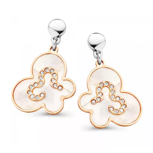 orphelia Luna Silver Drop Earrings ZO-7166