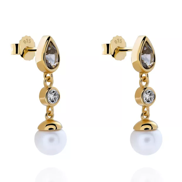 Orphelia Lylou Silver Drop Earrings ZO-7498/G