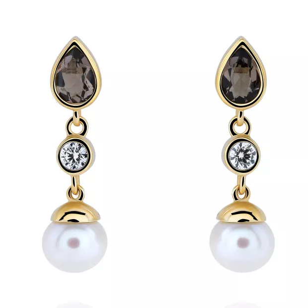 orphelia Lylou Silver Drop Earrings ZO-7498/G