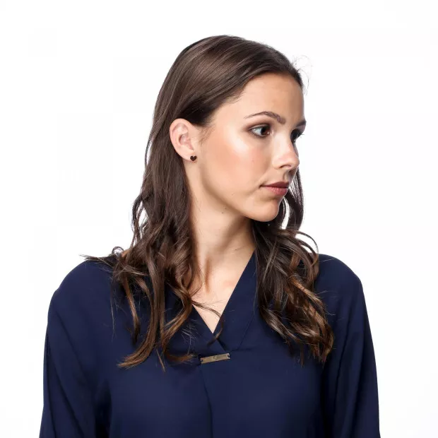 Orphelia Lyra Silver Stud Earrings ZO-7390