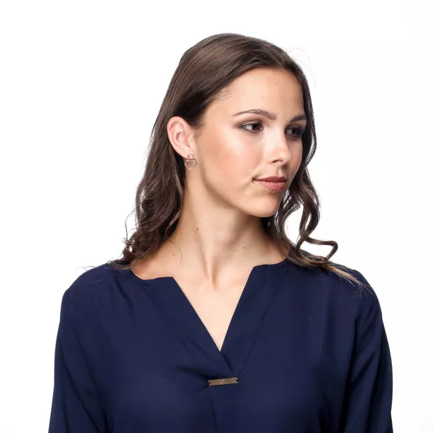 Orphelia Mada Silver Drop Earrings ZO-7389